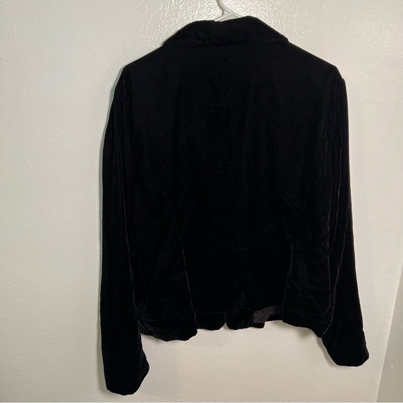 Cato Winter Chill Ideal Black Velvet Jacket 22W - Picture 5 of 10